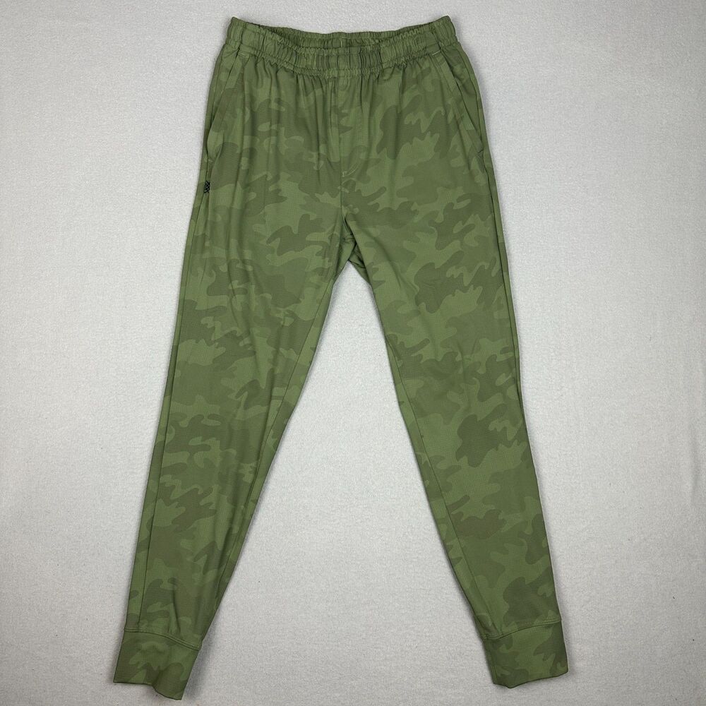 Rhone Mens Size Medium Forever Forward Camo Jogger Pants Green Pockets Comfort